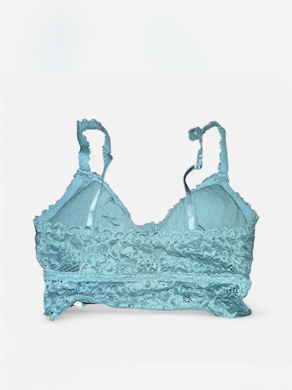 Teal green Lace Bralette Adjustable Straps Small Y2K Style - Picture 3 of 4